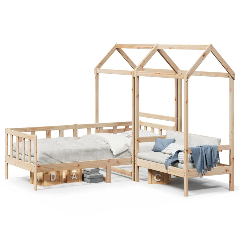 Vidaxl Daybed and Bench, Brown, 80cm x 200cm
