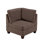2pc Black Coffee Modular , Linen-like Fabric In Design, Wood Frame Chairs - With