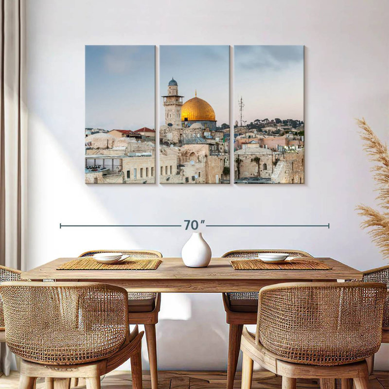 Rorry Dome Of The Rock View, 36" H x 57" W