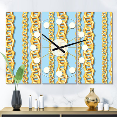 Horloge murale surdimensionnée Mid-Century