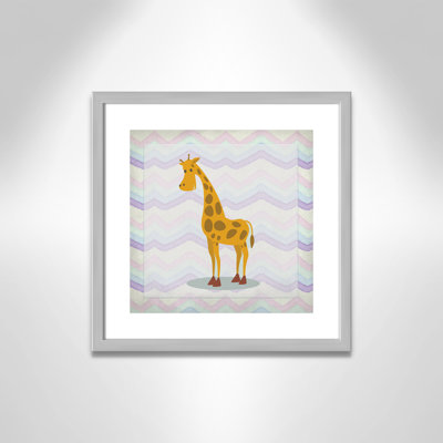 Décalcomanie murale «Pink Giraffe Time»