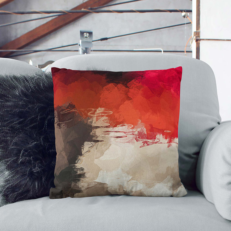 Square Cushion, 55cm H x 55cm W x 20cm D, White