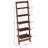 Lavish Home 16.25"L x 11.5"W x 50"H 5-Tier Ladder Style and Decorative Wooden Bookshelf (Walnut)-252689451
