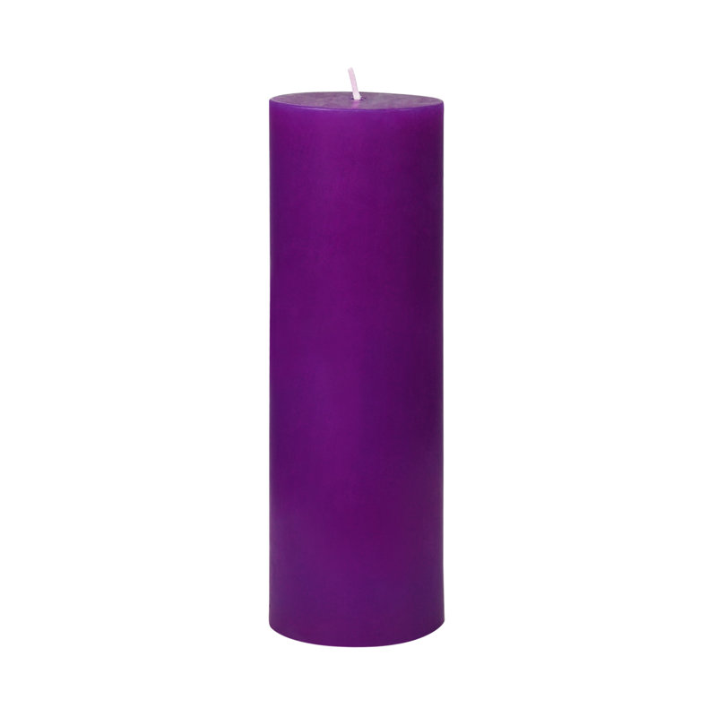 Bougie flottante 2 x 6 pouces, 1, Violet, H 9 po x l 3 po x P 3 po