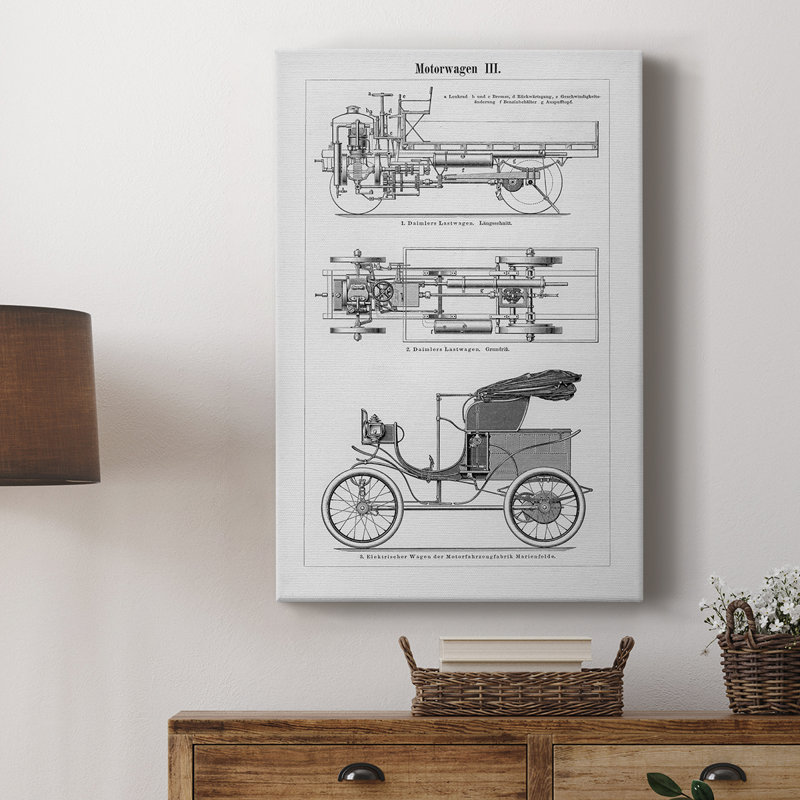 Motorcar industriel - galerie Cavas sur mesure, H 27 po x l 18 po