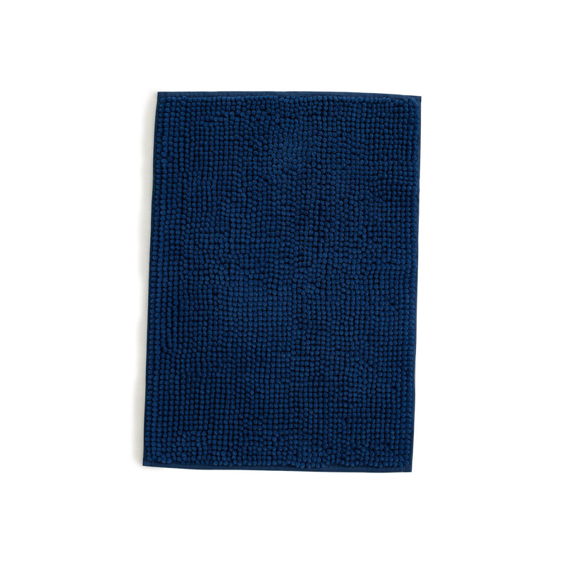 Tapis de bain Linenspa, Marine, Rectangle 1 pi 5 po x 2 pi