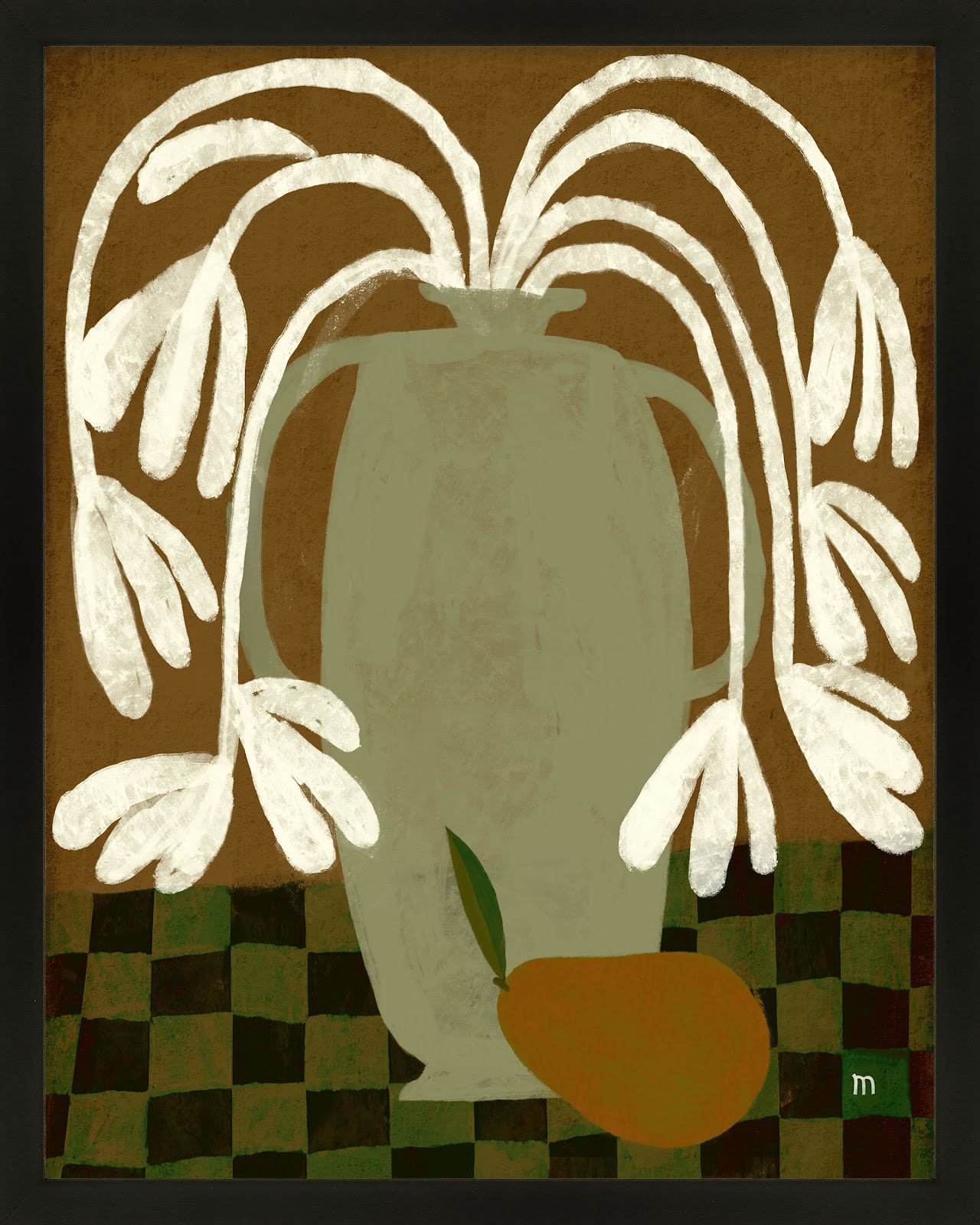 Pear by StudioM, Black, 38" H x 30" W x 1.25" D