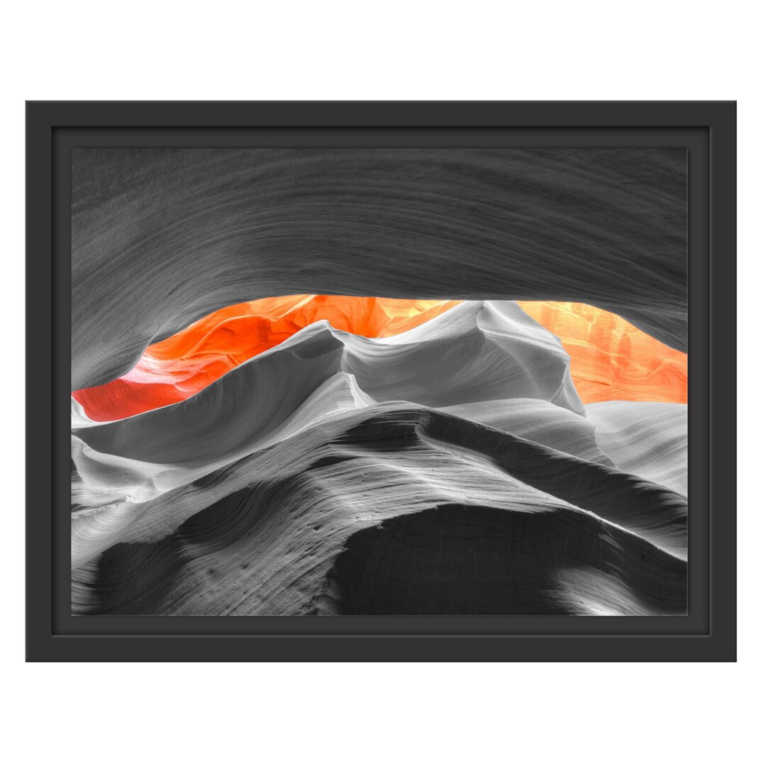 Gerahmtes Wandbild beeindruckender Antelope Canyon