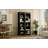 Free Standing 5 Tier Bookshelves, Bookcases Set Of 2, Farmhouse Two-Tone Storage Cabinet With Adjustable Shelves, Modern 72"H Kitchen Pantry Cabinet For Living Room, Home Office-1212653058
