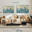 «Sandpipers Oil Distress», 3 pièces sur toile-98562318