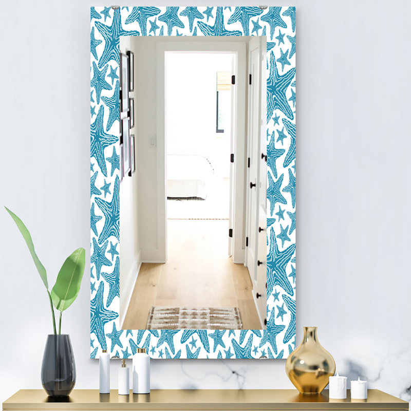 Mirror, 24" H x 32" W, Coastal Wave