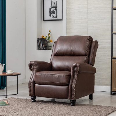 34.6'' Wide Classic and Overstuffed Soft Push Back Recliner (Set of 2)