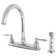 Kingston Brass Knight Two-Handle 4-Hole 8" Centerset Kitchen Faucet with Side Sprayer