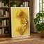 Golden Gerbera Blooms Botanical - Wrapped Canvas-9140633-9140639