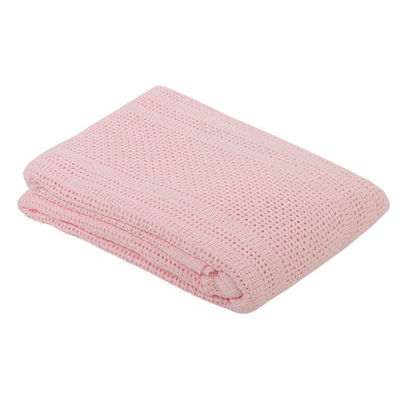Kaylah 3 - Piece Cot Bedding Set, White/Pink