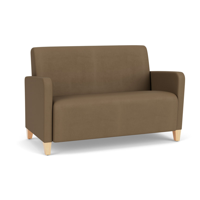 Causeuse de réception Ravenna, Bois naturel, Patriot Plus taupe