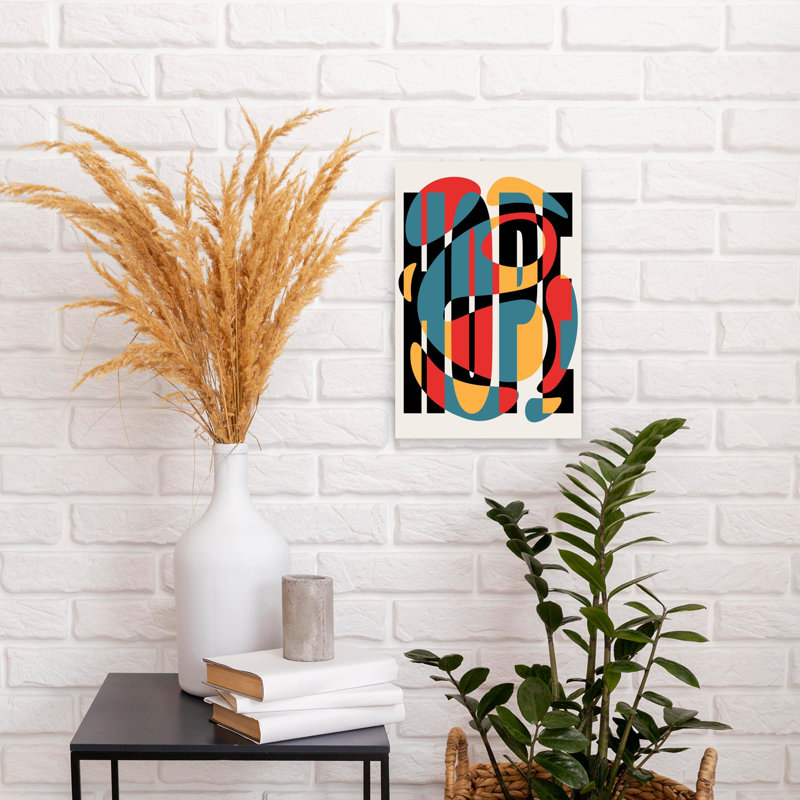 Art contemporain contemporain abstrait, H 18 po x l 12 po