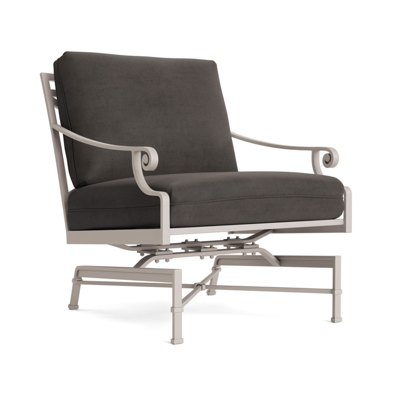 Venetian Outdoor Lounge Chair, Fusion Charcoal, Dove Smooth
