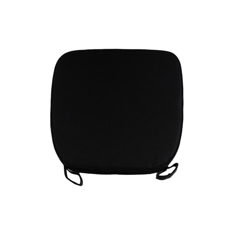 Coussin de chaise argenté de 2 po d'épaisseur Chiavari, Noir, noir, noir, noir
