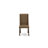 3 Piece Modern Dining Table Set Contains a Rectangle Wooden Table with Dropleaf and 2 Brown Linen Fabric Parson Dining Chairs, Mahogany-1477931478-1477931477-1489391858
