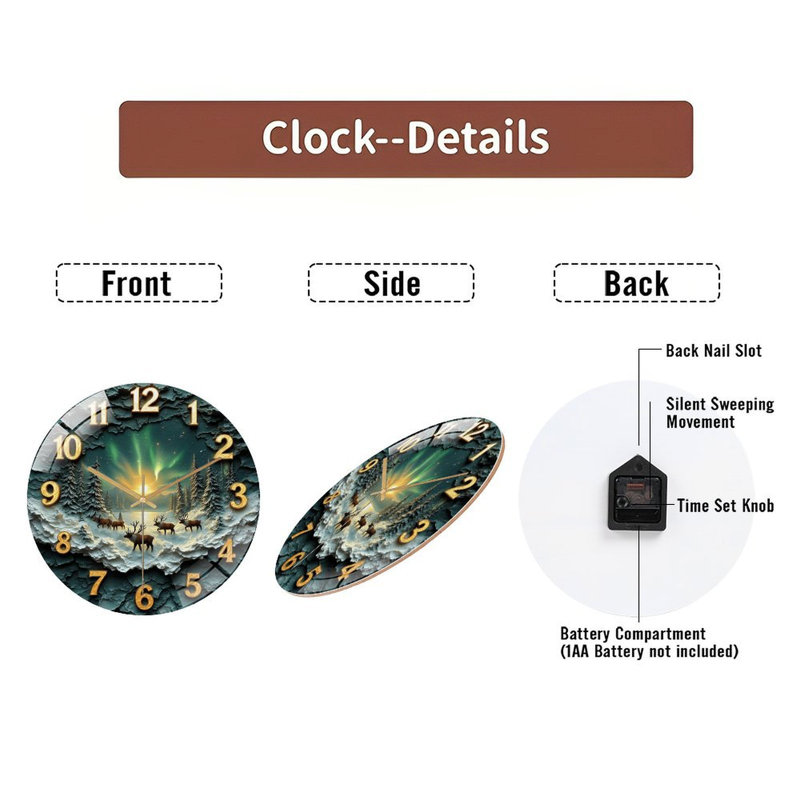Horloge murale 12 po
