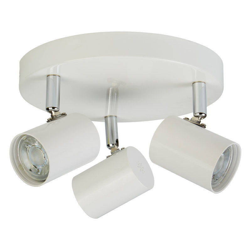 Alcoa Glass LED Flush Mount, White