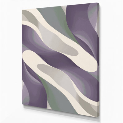 Abstract Shapes 23 Grey Canvas Wall Art