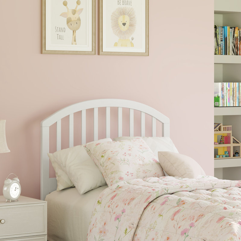 Brekke Solid Wood Headboard, Twin, White