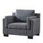 Fauteuil d'appoint rembourré en tissu de 40 po de large avec coussins-236904656