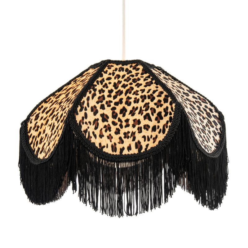 21cm H Velvet Empire Lamp Shade ( Screw On ) in Black