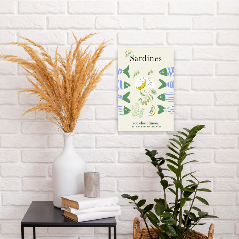 Sardines Olives Lemons by Annick - Print, 45.72 cm H x 30.48 cm W