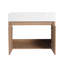 Meuble-lavabo mural simple 30 po avec plateau en résine Alisson