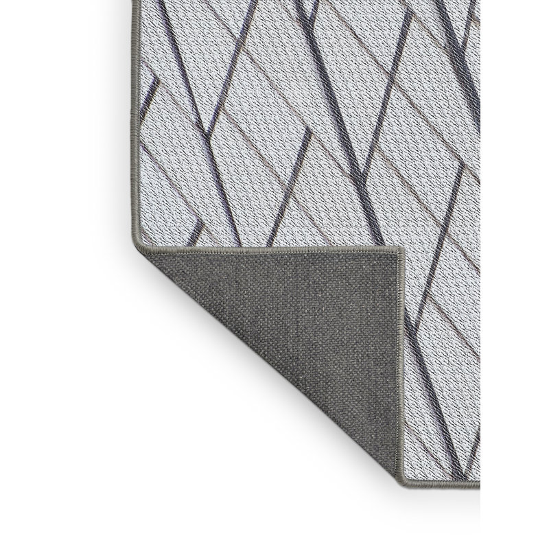 Tapis gris Power Loom, Rectangle 8 pi x 10 pi