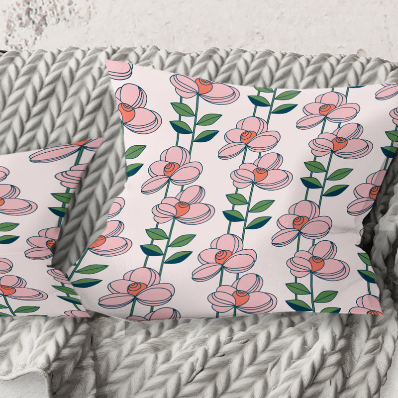 Coussin Floral, 16 po x 1 po