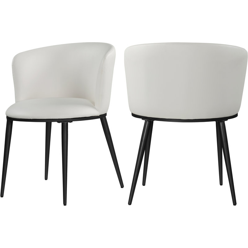 Chaise RavonSide en blanc, Noir