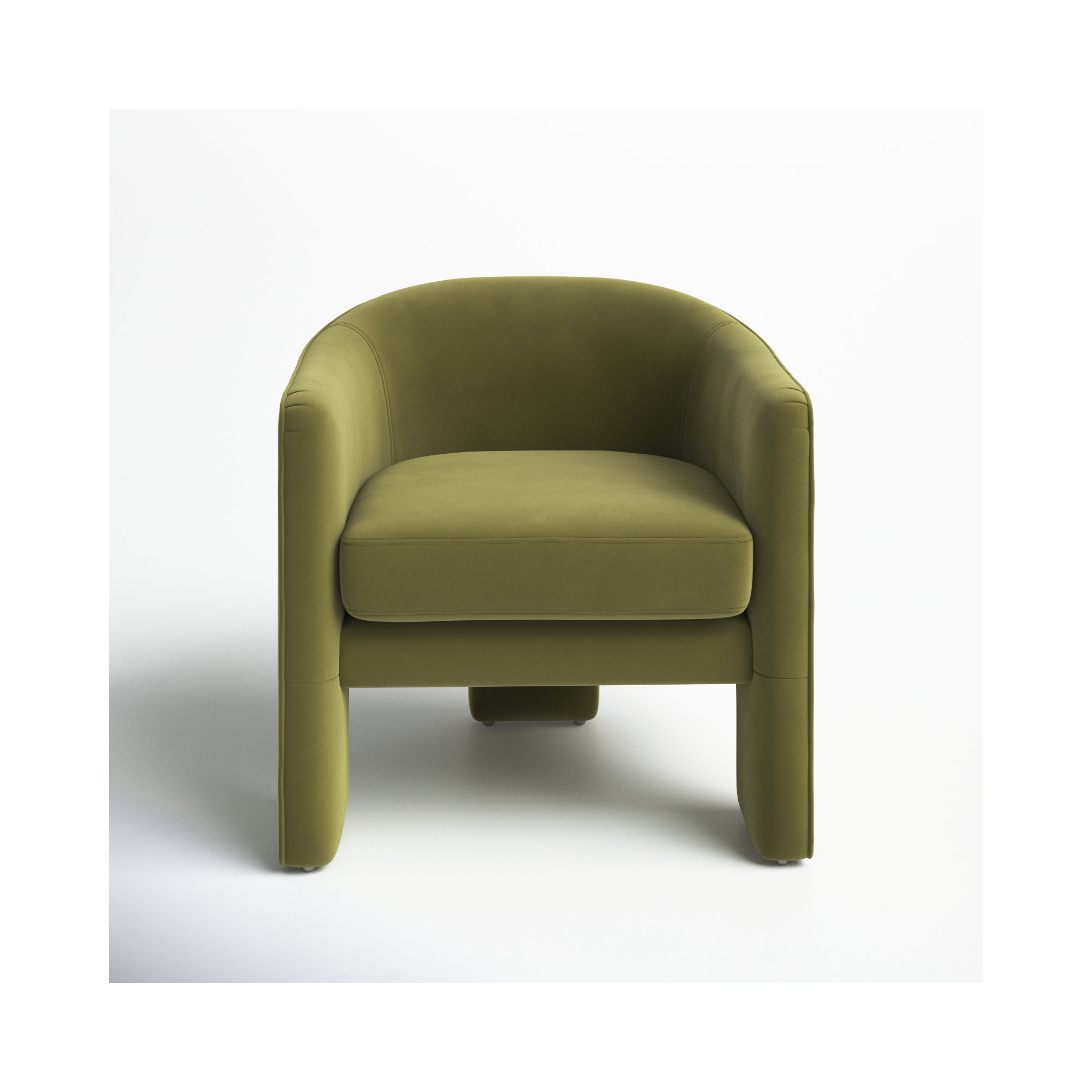 Upland Upholstered Armchair, Green Velvet