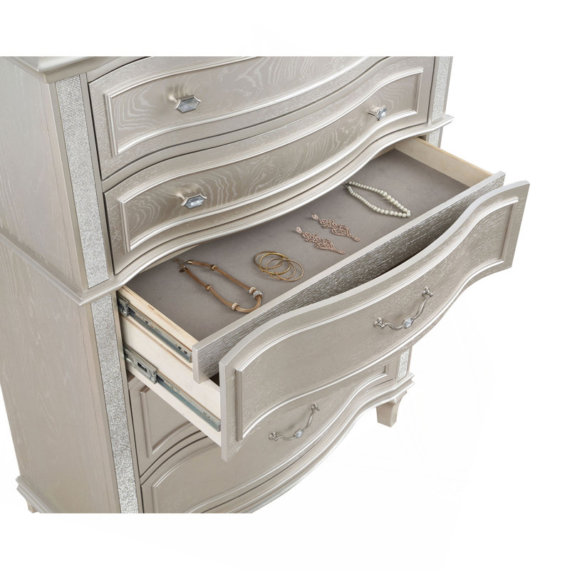 Commode 5 tiroirs avec tiroir caché