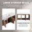 Meuble-lavabo mural 48 po avec lavabo en résine blanche-675923147