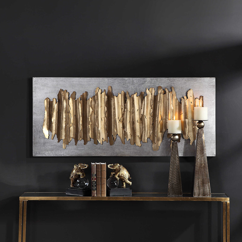 Traditional Abstract Wall Decor on Metal