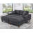 Waxman 74'' Square Arm Sofa-87976154