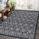 Washable Floral Indoor Rug