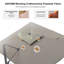 Parasol de patio rectangulaire en porte-à-faux 9 pi x 12 pi, moka cendré-123029285
