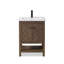 Meuble-lavabo simple 24 po avec plateau en céramique Chazden-444019685-461940886-461949847