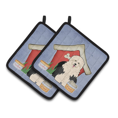Caroline's Treasures Dog House Polyester Potholder