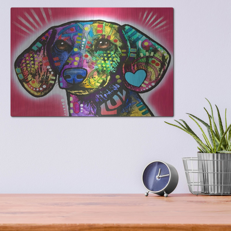 " Luv Doxie " by Dean Russo, 12" H x 16" W