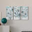 Teal Harmony II - ensemble de 3 peintures sur toile tendue-188751290