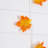 5Ft. Pre-Lit Autumn Maple Leaf Artificial Fall Garland With 10 Warm White LED String Lights - Set Of 3