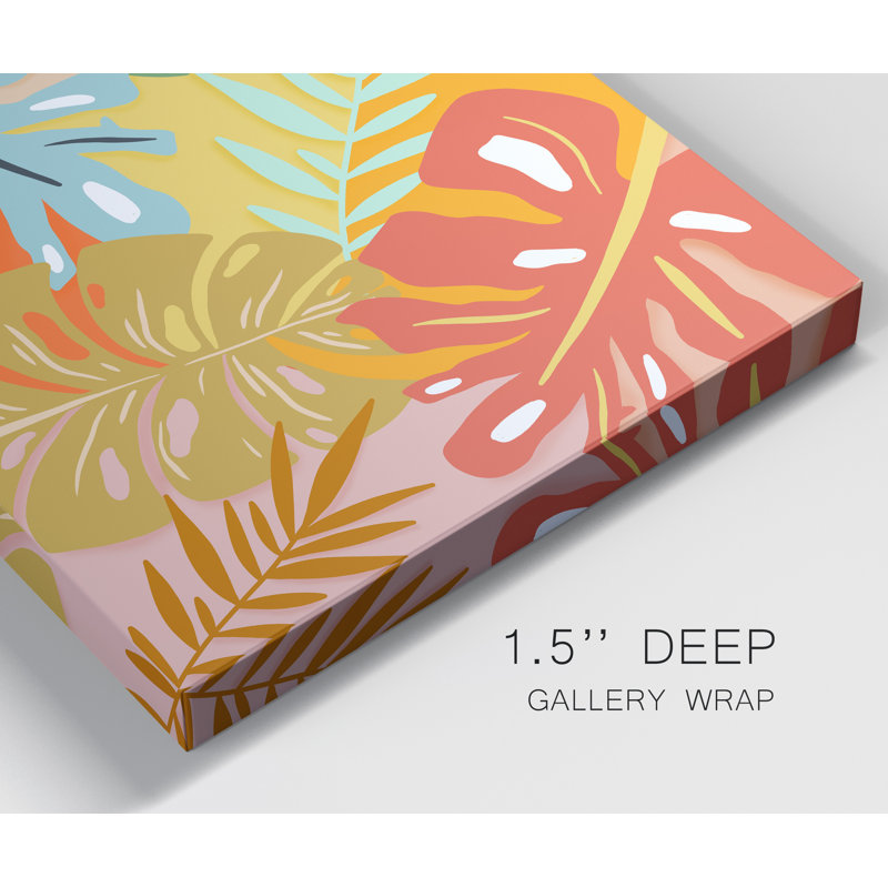 «Tropical Foliage I», impression sur toile tendue, H 36 po x l 24 po x P 1,5 po