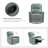 Chikako Genuine Leather Swivel Rocker Manual Recliner-78550776