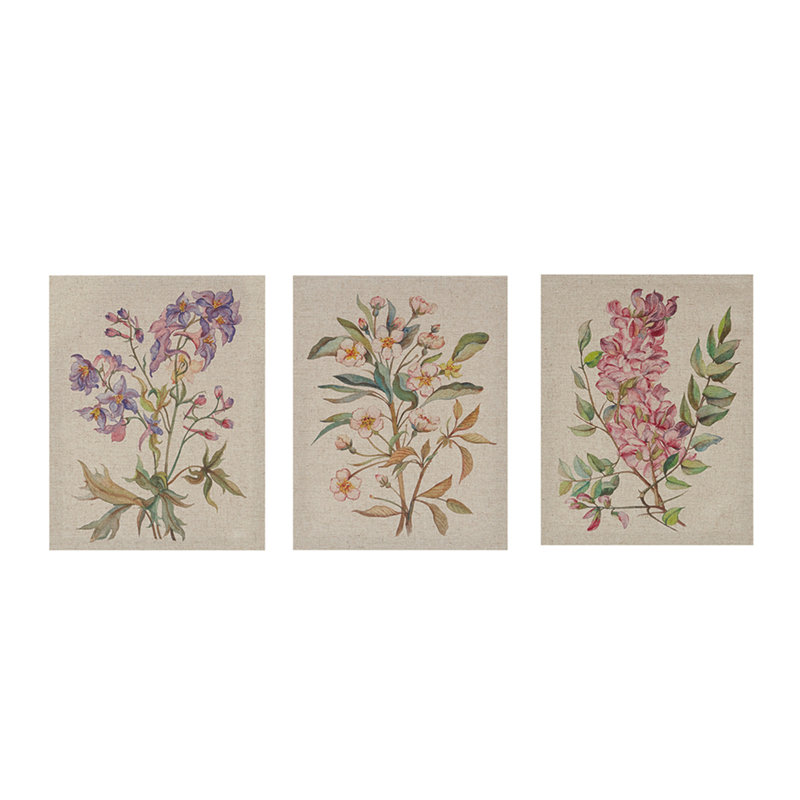 Illustration 3-Piece Canvas Wall Art Set